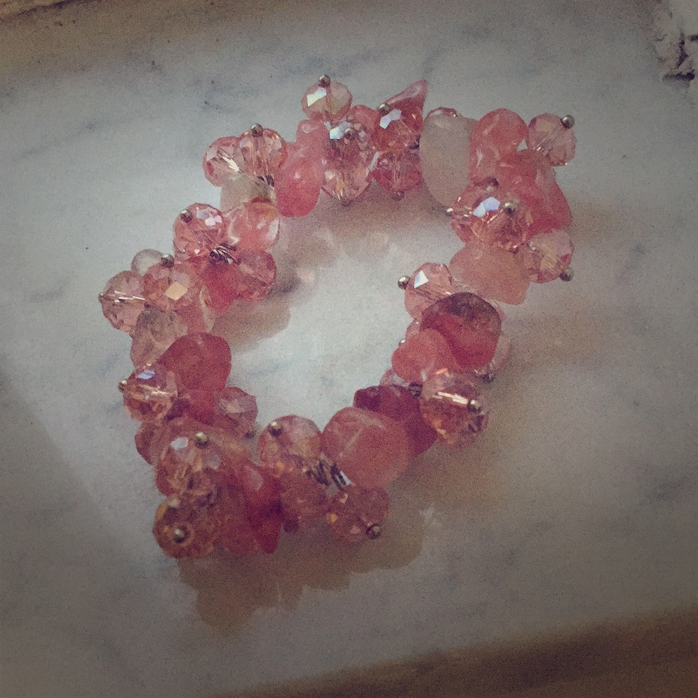 A beautiful light pink bracelet